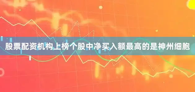 股票配资机构上榜个股中净买入额最高的是神州细胞